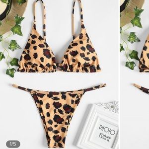 Leopard string bikini